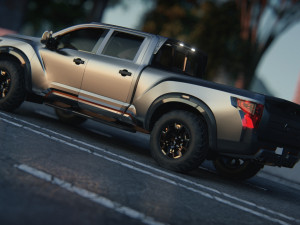 Nissan Titan 2017 3D Model