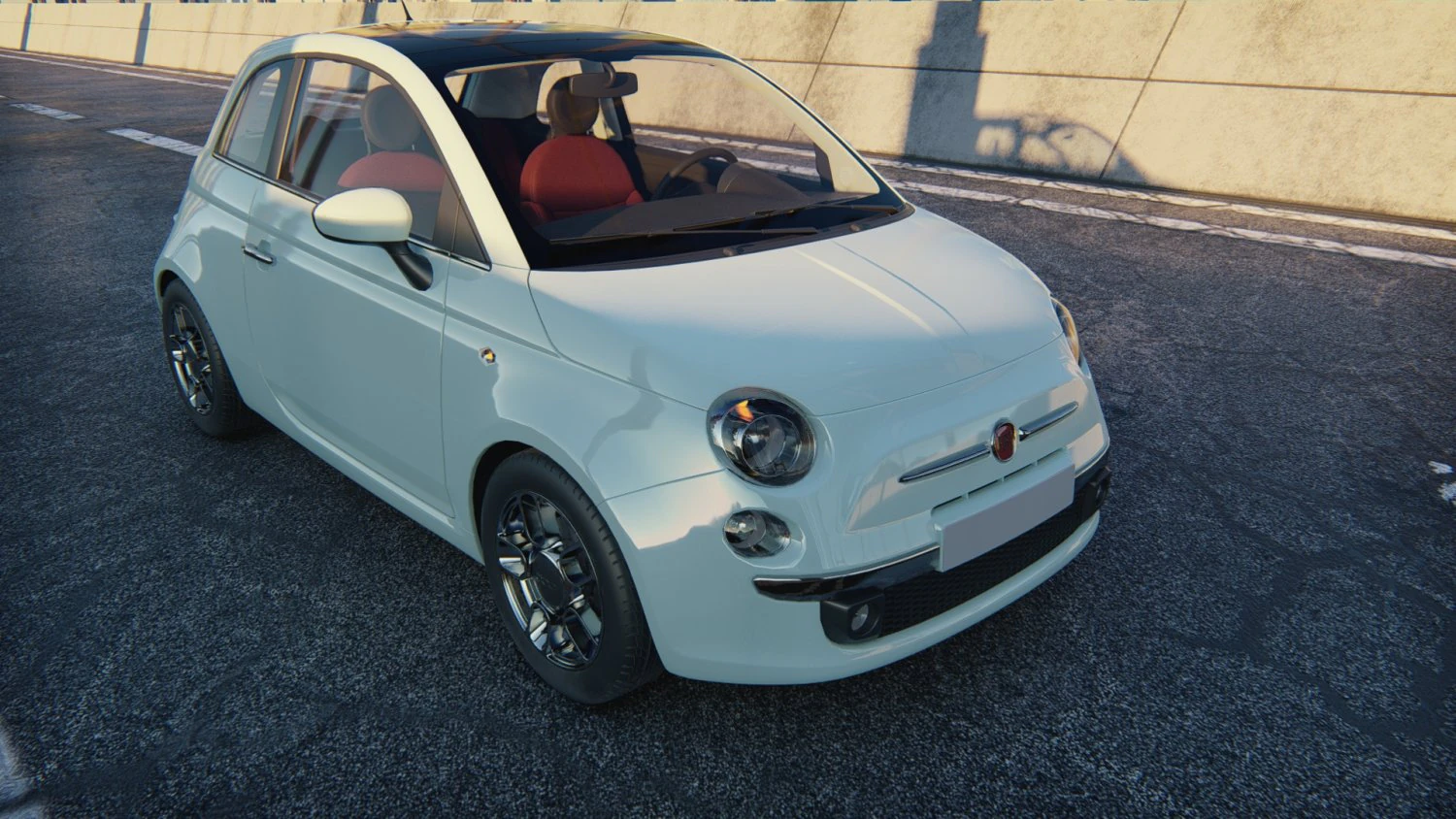 Fiat 500 2016 3D Model .c4d .max .obj .3ds .fbx .stl .blend