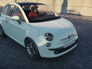 Fiat 500 2016 3D Model