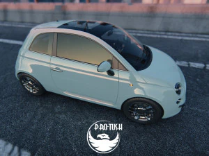Fiat 500 2016 3D Model