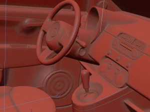 Fiat 500 2016 3D Model