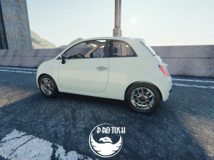 Fiat 500 2016 3D Model