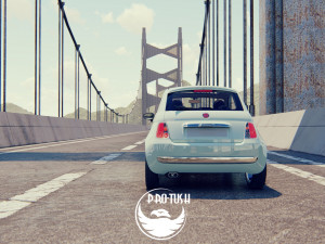 Fiat 500 2016 3D 模型