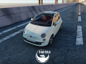 Fiat 500 2016 3D 模型