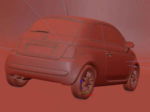 Fiat 500 2016 3D Model