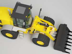 Tractopelle JCB Low-poly 3D Модель