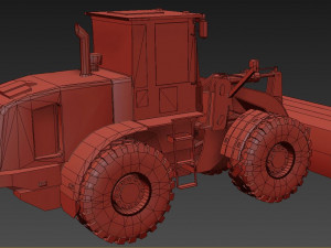 Tractopelle JCB Low-poly 3D Модель