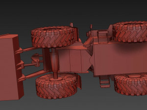 Tractopelle JCB Low-poly 3D Модель