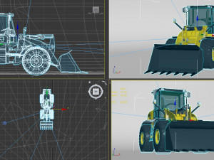 Tractopelle JCB Low-poly 3D Модель