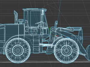 Tractopelle JCB Low-poly 3D Модель
