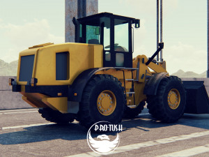 Tractopelle JCB Low-poly 3D Модель