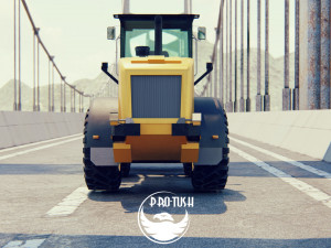 Tractopelle JCB Low-poly 3D Модель