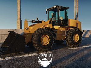 Tractopelle JCB Low-poly 3D Модель