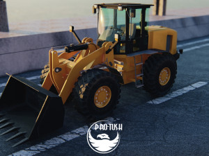 Tractopelle JCB Low-poly 3D Модель