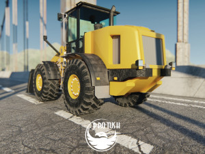 Tractopelle JCB Low-poly 3D Модель