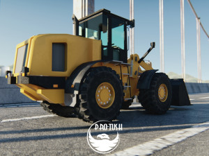 Tractopelle JCB Low-poly 3D Модель