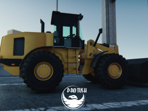 Tractopelle JCB Low-poly 3D Модель