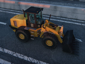 Tractopelle JCB Low-poly 3D Модель