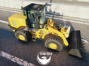 Tractopelle JCB Low-poly 3D Модель
