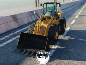 Tractopelle JCB Low-poly 3D Модель