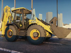 トラクトペル JCB ローポリ 3Dモデル