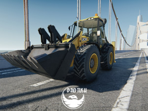 Tractopelle JCB Low-poly 3D Модель