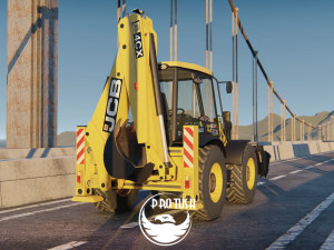 Tractopelle JCB Low-poly 3D Модель