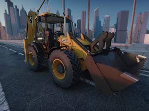 Tractopelle JCB Low-poly 3D Модель