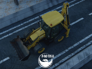 Tractopelle JCB Low-poly 3D Модель