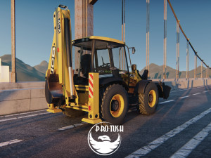 Tractopelle JCB Low-poly 3D Модель