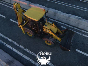 Tractopelle JCB Low-poly 3D Model