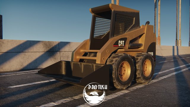 Mini chargeur CATERPILLAR 236B Low-poly Modèle 3D .c4d .max .obj .3ds .fbx .stl .blend 