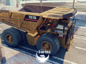 Caterpillar 797B Low-poly 3D मॉडल