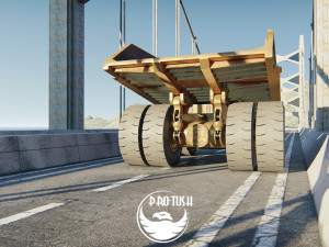 Caterpillar 797B Low-poly 3D मॉडल