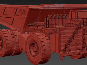 Caterpillar 797B Low-poly 3D मॉडल