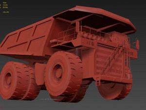 Caterpillar 797B Low-poly 3D मॉडल