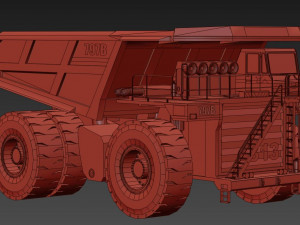 Caterpillar 797B Low-poly 3D मॉडल