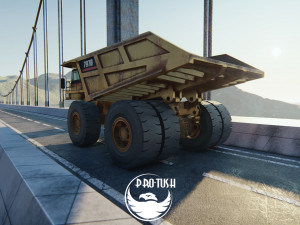 Caterpillar 797B Low-poly 3D मॉडल