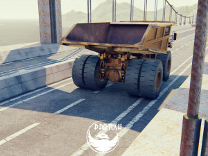 Caterpillar 797B Low-poly 3D मॉडल