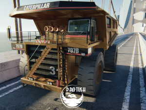 Caterpillar 797B Low-poly 3D मॉडल