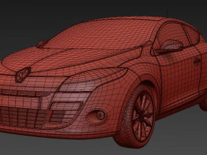 Renault Megane hatchback 2011 3D Model