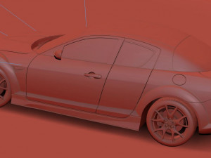 Mazda RX8 3D मॉडल