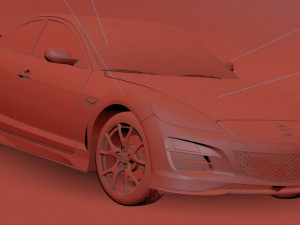Mazda RX8 3D मॉडल