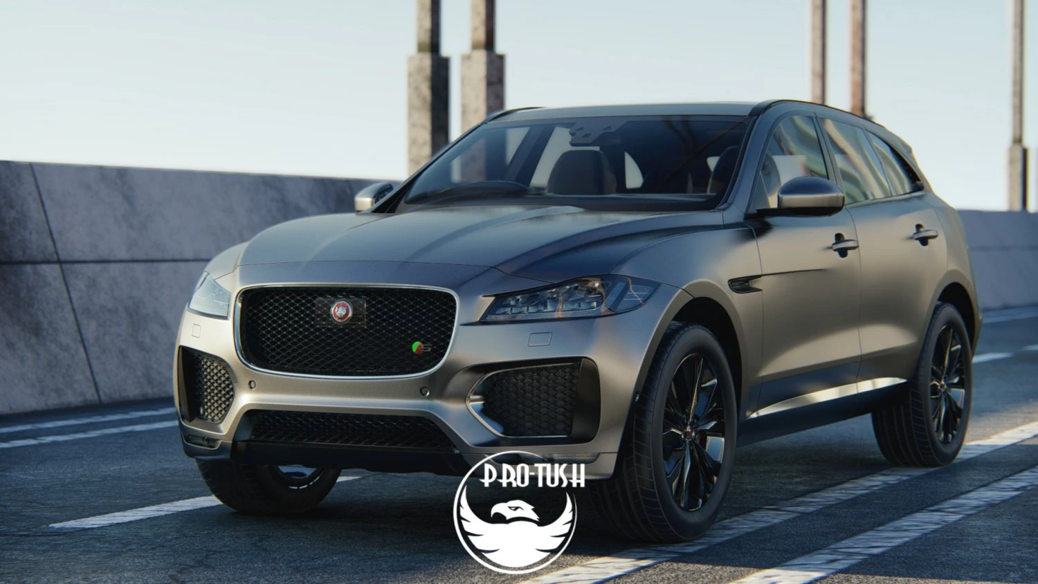Jaguar F-Pace S 2017 3D Model .c4d .max .obj .3ds .fbx .stl .blend 