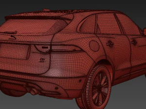 Jaguar F-Pace S 2017 3D Model