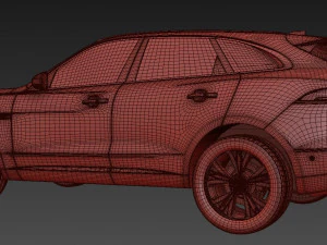 Jaguar F-Pace S 2017 3D Model