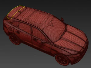 Jaguar F-Pace S 2017 3D Model