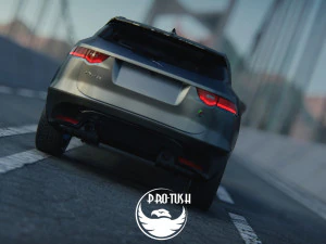 Jaguar F-Pace S 2017 3D Model