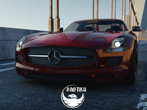 Mercedece benz sls amg 3D Model