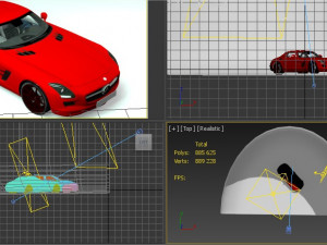 Mercedece benz sls amg 3D Model